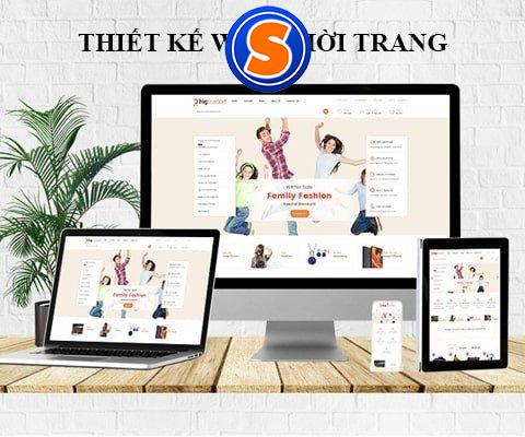 Mẫu website bán quần áo